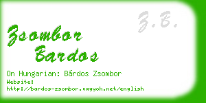 zsombor bardos business card